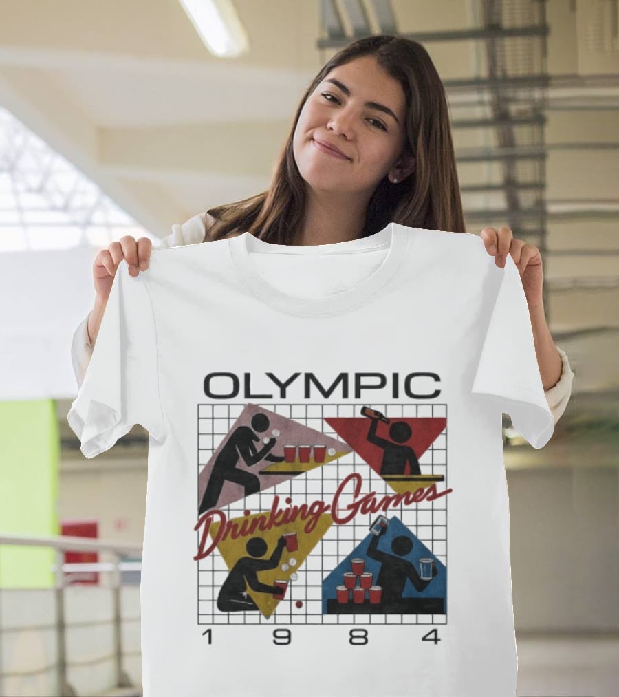 Olympic Drinking Games 1984 Beer Pong T-Shirt