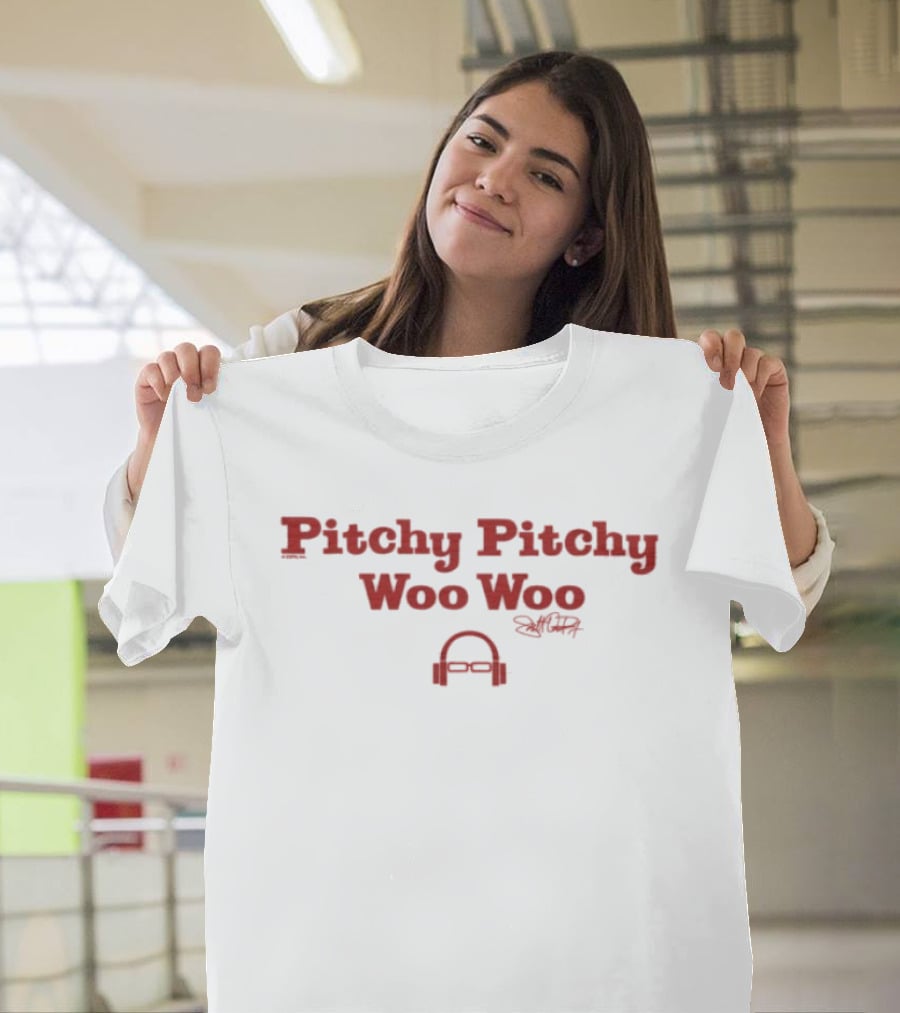 Scott Van Pelt Pitchy Pitchy Woo Woo Signature Headphones T-Shirt