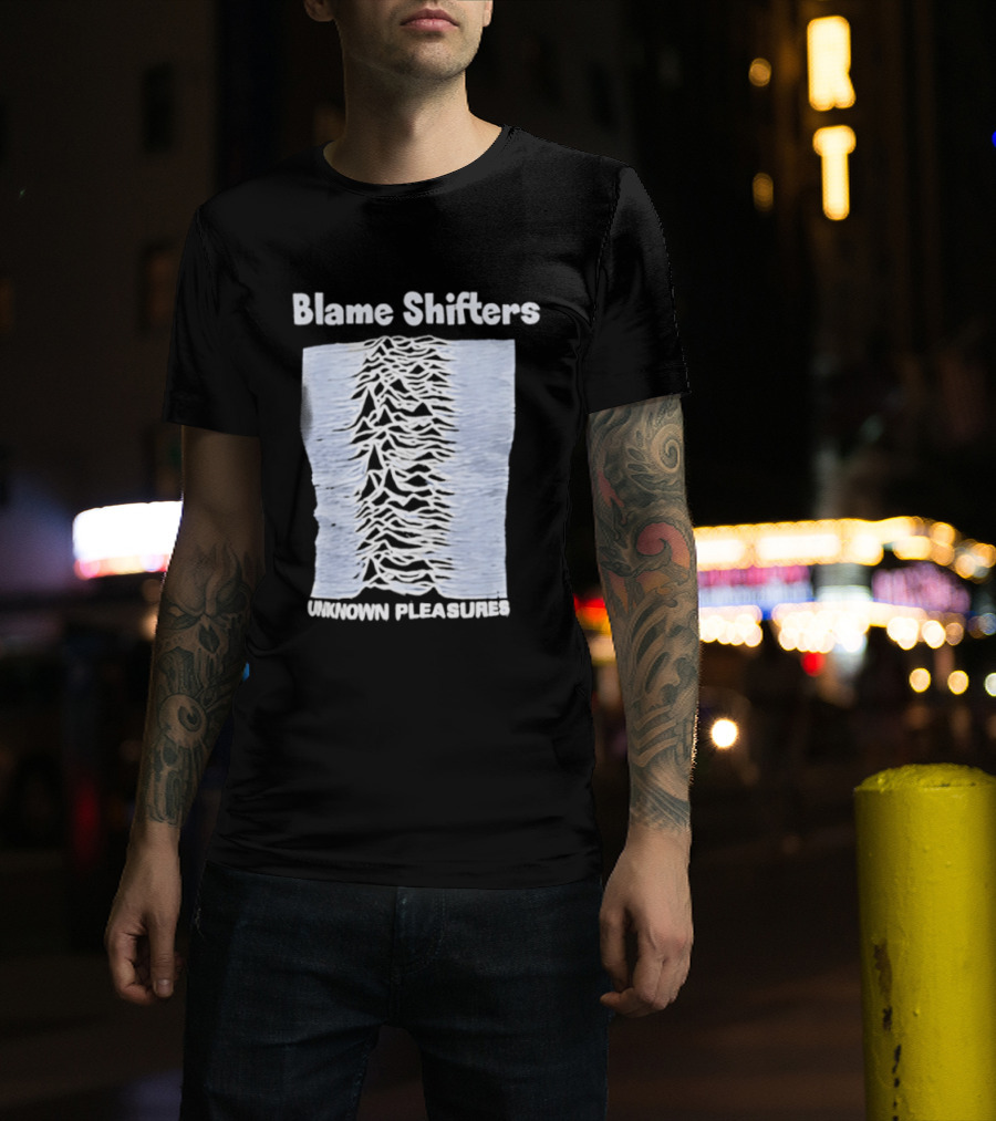 Blame Shifters Unknown Pleasures Waveform T-Shirt