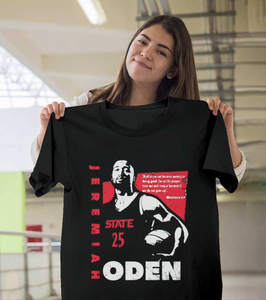 Jeremiah Oden San Diego State 25 Galatians 6:9 T-Shirt