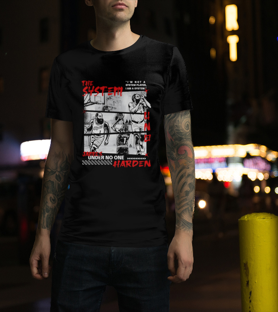 Los Angeles Clippers The System James Harden Under No One UNO T-Shirt