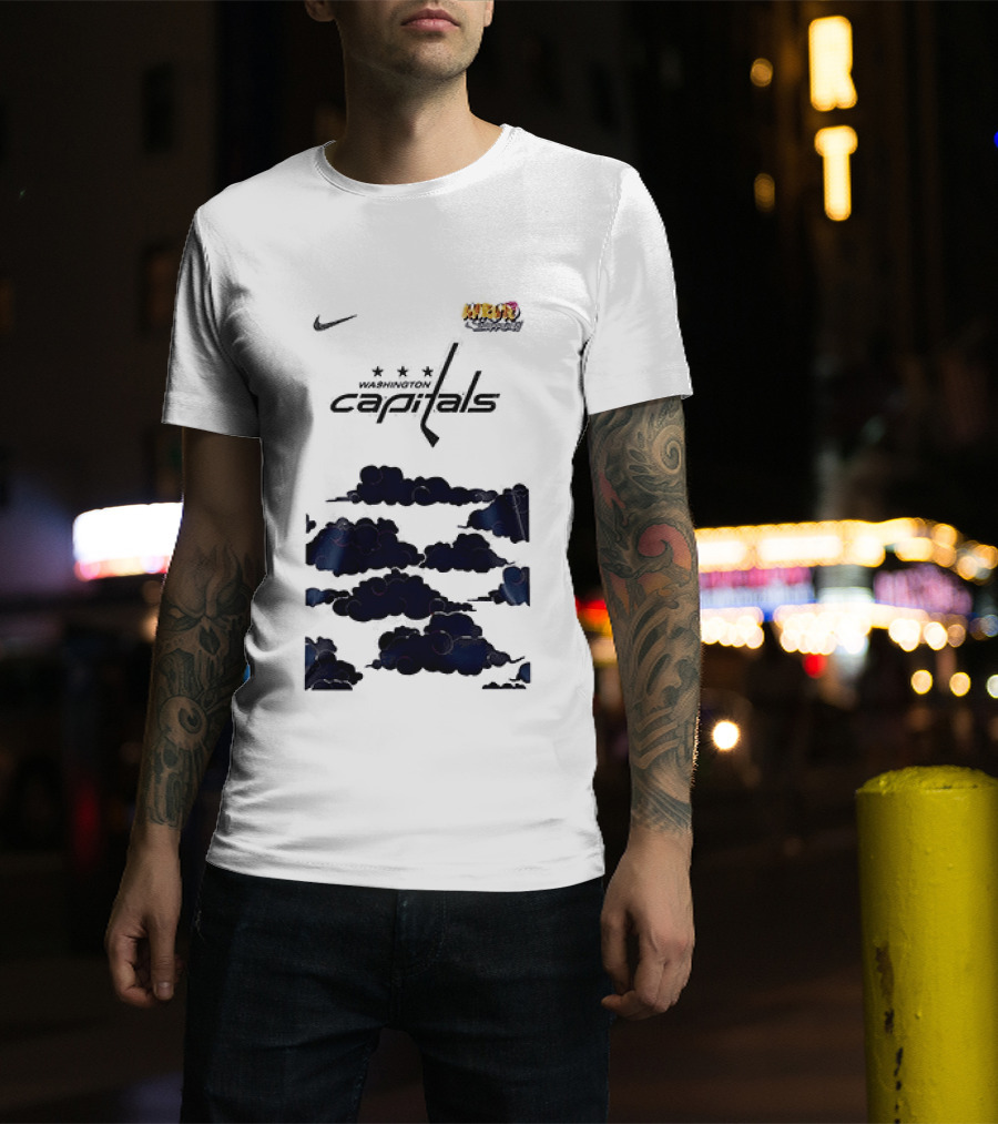 Nike Washington Capitals X Naruto Shippuden Collaboration T-Shirt