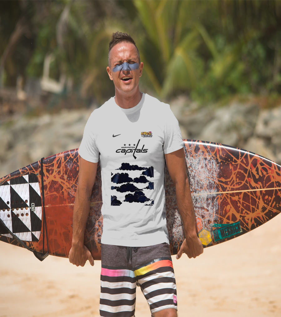 Nike Washington Capitals X Naruto Shippuden Collaboration T-Shirt