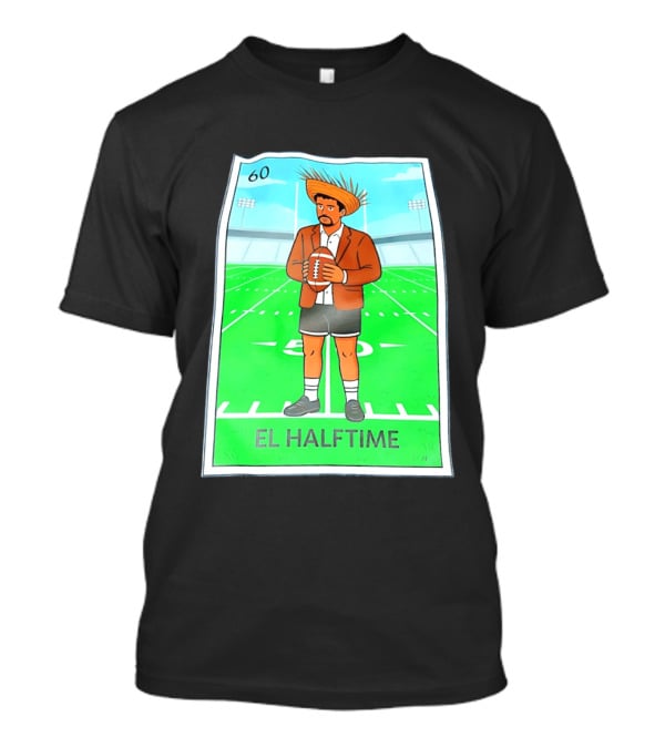 Bad Bunny El Halftime Football Card 60 Stadium Scene T-Shirt