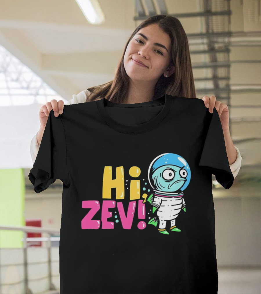 Hi ZEV Astronaut Fish In Spacesuit With Bubble Helmet T-Shirt