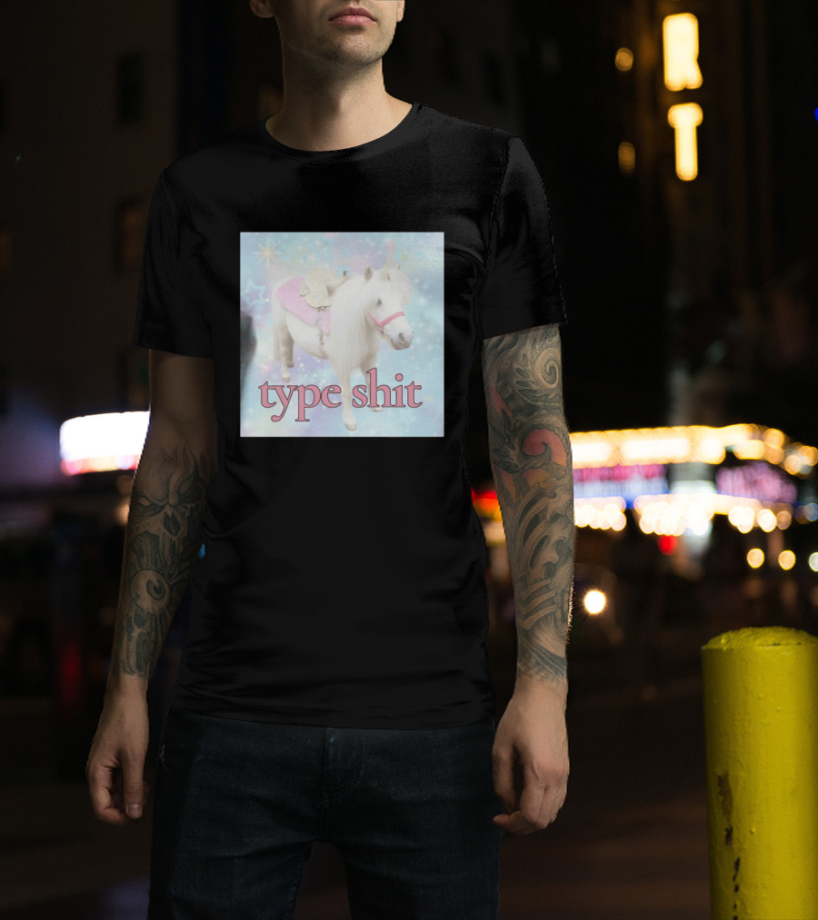 Unicorn Type Shit Pastel Starry Sky T-Shirt