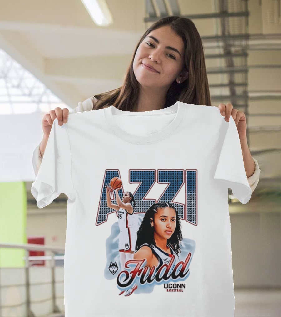 Azzi Fudd UConn Huskies Basketball Player T-Shirt