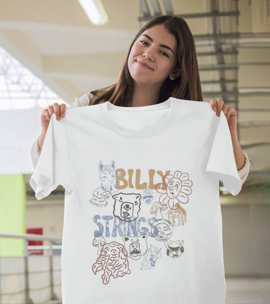 Billy Strings Characters Event Winter Treehouse Sunflower Owl T-Shirt