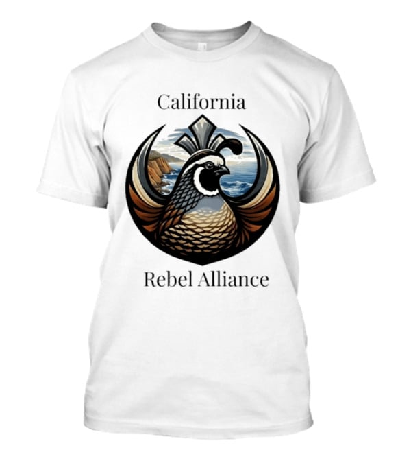 California Rebel Alliance Quail Coastal T-Shirt
