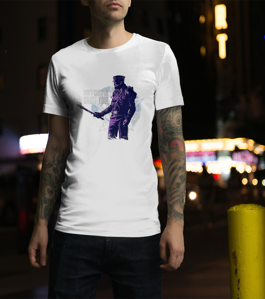 Coyle Don't Make Me Chase You Purple Costume Valentine's Day T-Shirt