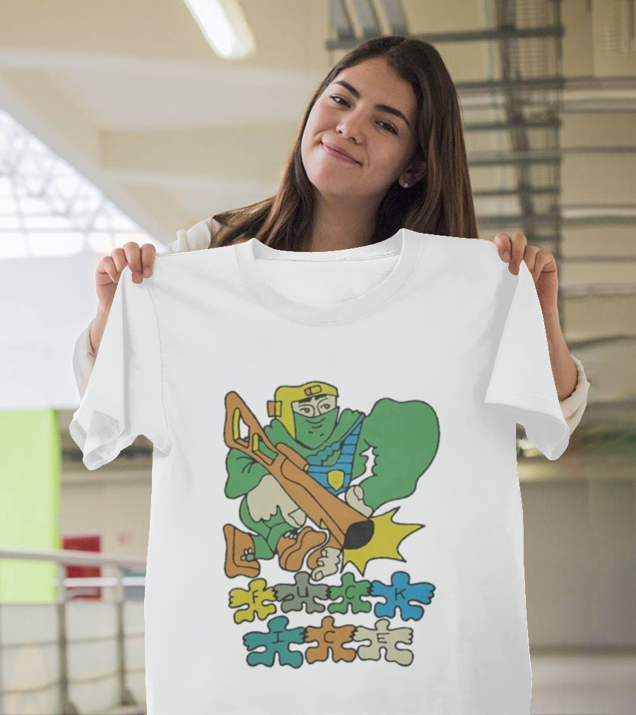 Honeytv Fuck Ice Retro Soldier Puzzle T-Shirt