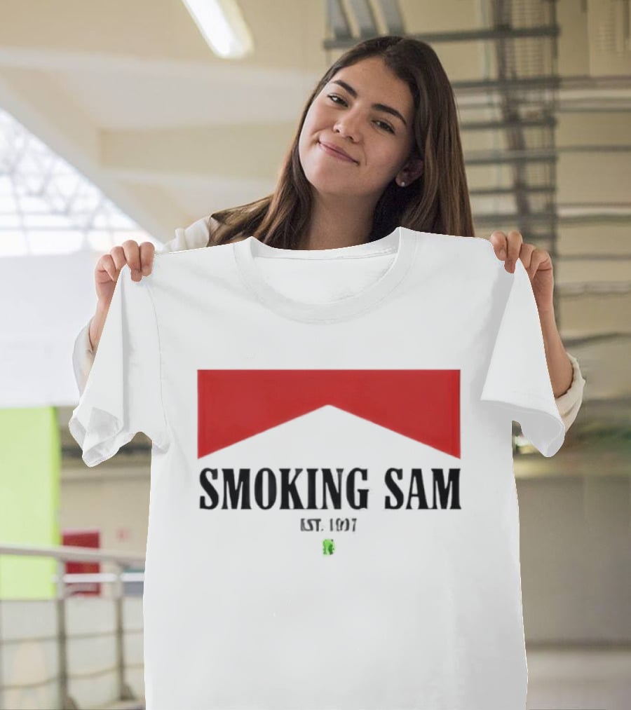 Smoking Sam Est 1997 Marlboro Man Seattle Football T-Shirt