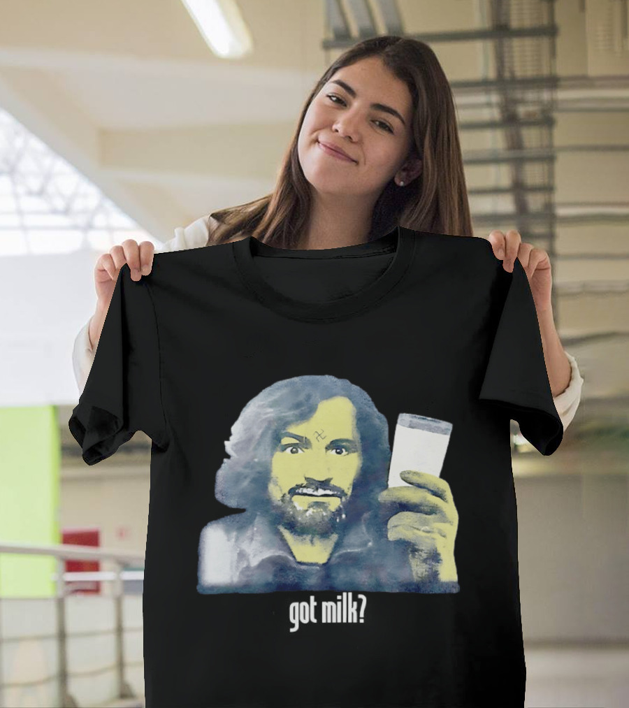 Charles Manson Got Milk' Iconic Meme Concept T-Shirt
