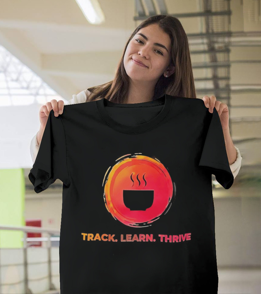 Coffee Track Learn Thrive Steaming T-Shirt