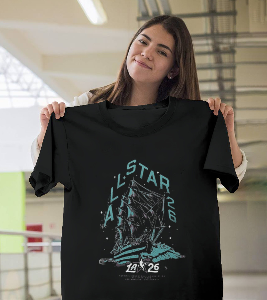 NBA All Star 2026 Los Angeles Sailboat T-Shirt