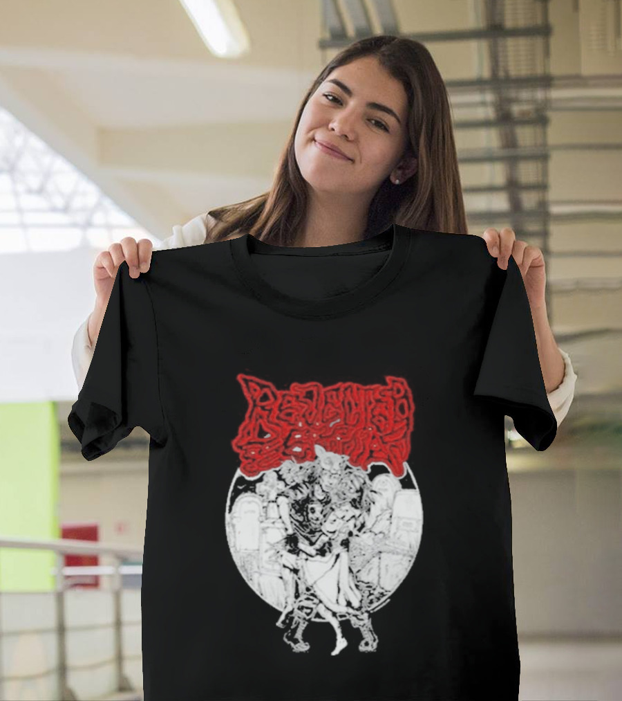 Lamb Mask Heart Motif Until Death Valentine's Symbolism T-Shirt