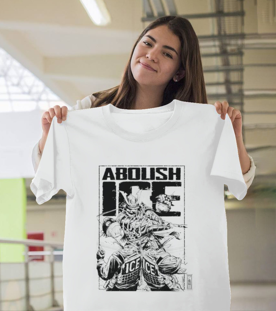 Abolish Ice Samurai Warrior Protest T-Shirt