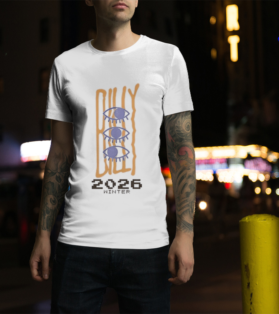 Billy Strings 2026 Winter Eyes Tour Dates Schedule T-Shirt