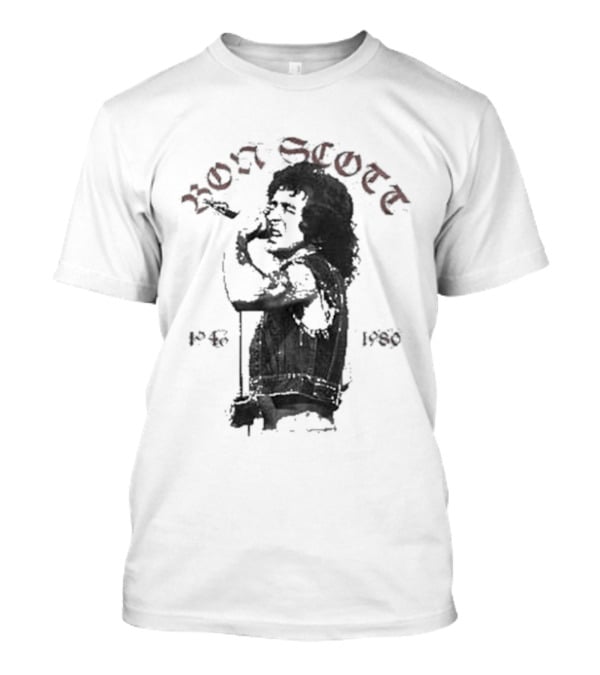 Bon Scott 1946 1980 Vocalist Tribute Memorabilia T-Shirt