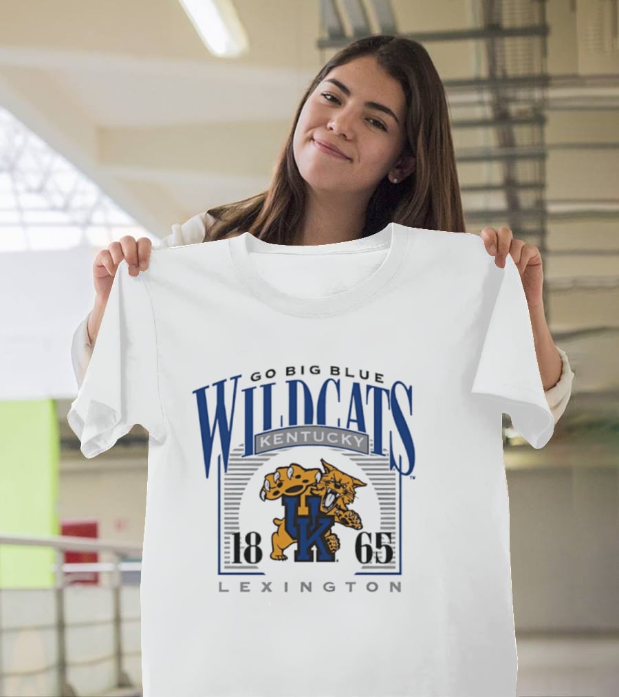 Go Big Blue Wildcats Kentucky 1865 Lexington UK T-Shirt