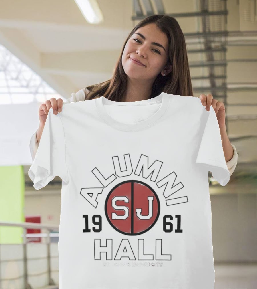 St John's Red Storm SJ Alumni Hall 1961 Basketball T-Shirt