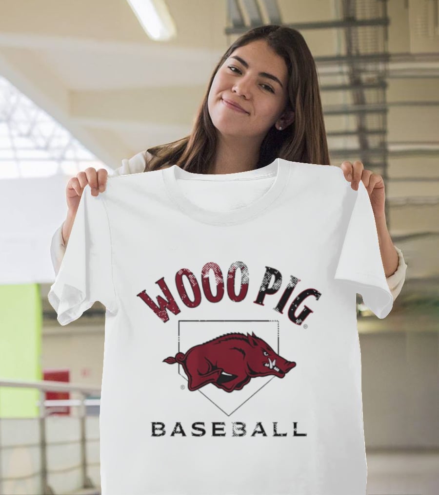 Arkansas Razorbacks Baseball Wooo Pig Motivation T-Shirt