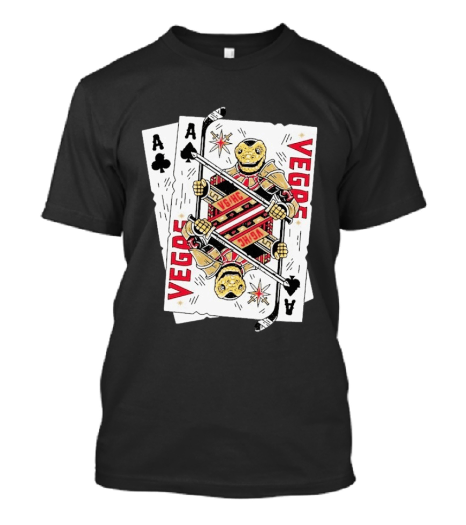 Vegas Golden Knights Chance Ace Playing Cards T-Shirt