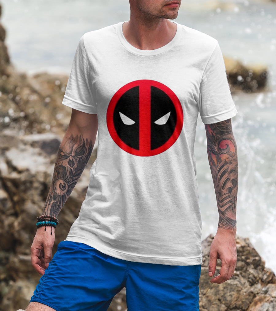 Deadpool 10th Anniversary 2016 2026 Maximum Effort Iconic Red Black White T-Shirt