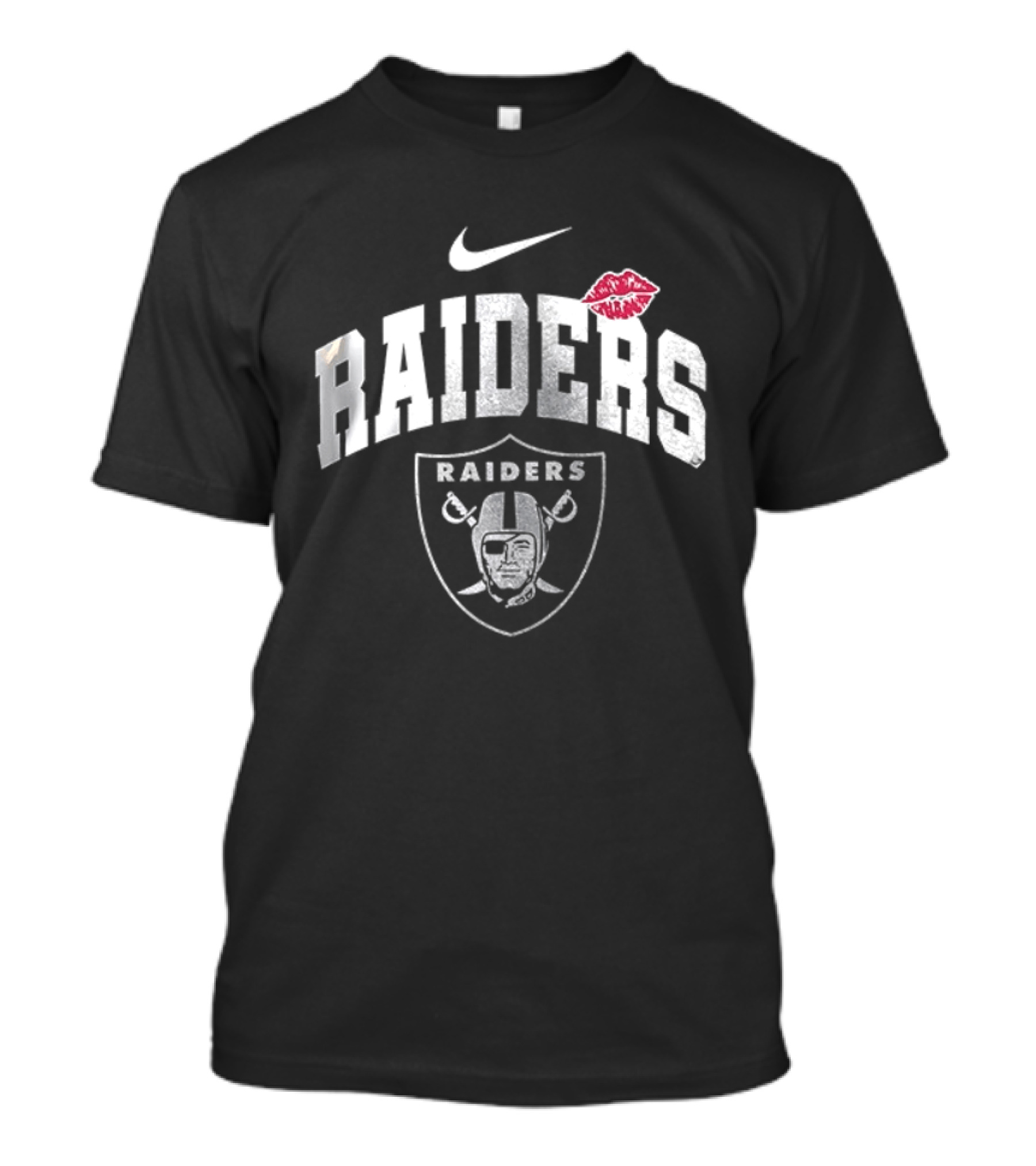 Nike Raiders Kiss Makeup Artist Las Vegas Raiders T-Shirt