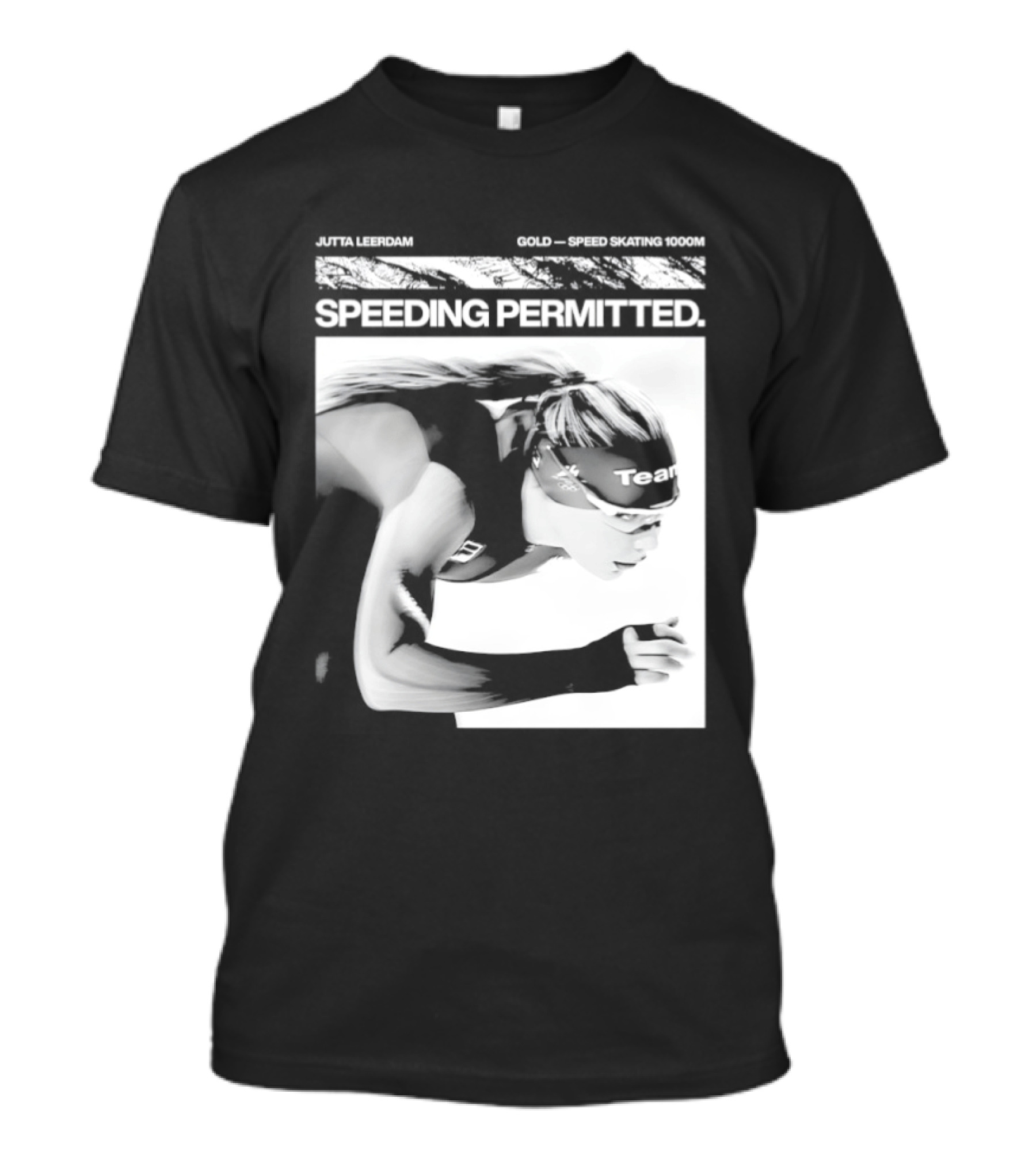 Jutta Leerdam Nike Speeding Permitted Gold Medal 1000m Olympic Speed Skating T-Shirt