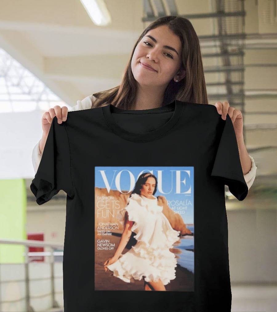 Vogue Spring Fashion Rosalia At Light Speed Jonathan Anderson Gavin Newsom T-Shirt