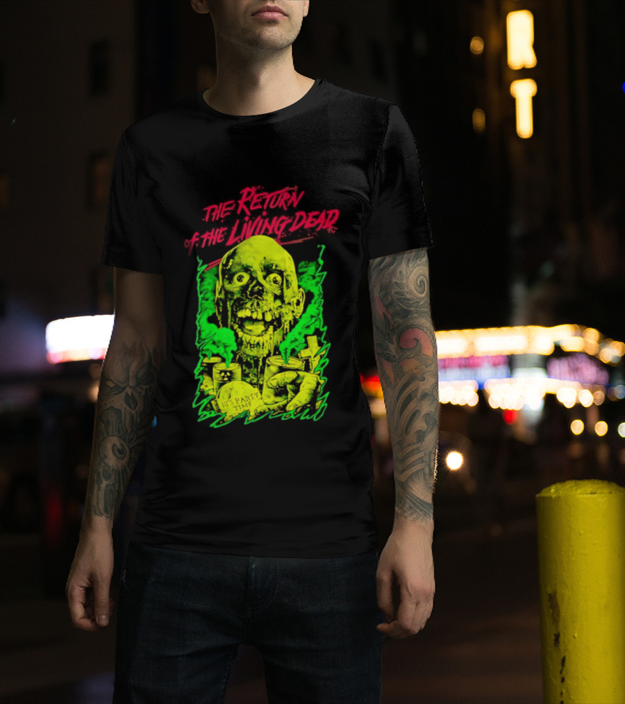 Zombie It's Party Time Return Of The Living Dead Iconic Horror T-Shirt