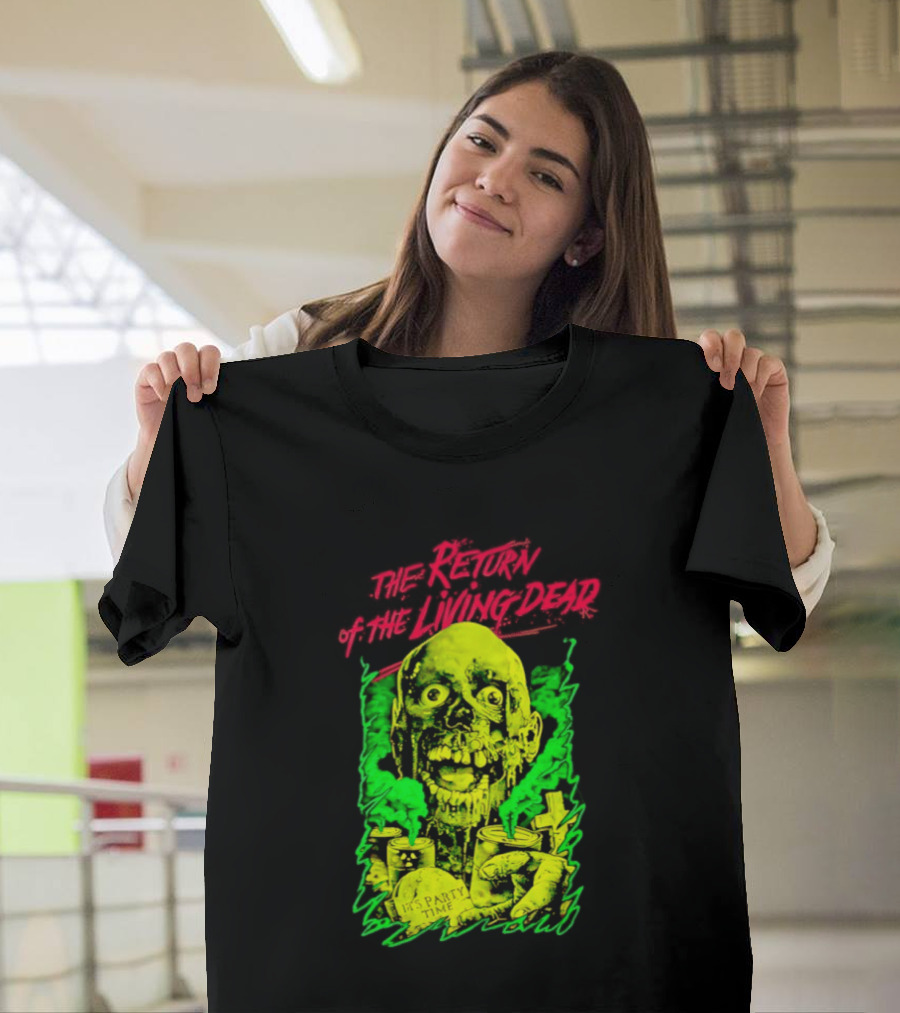Zombie It's Party Time Return Of The Living Dead Iconic Horror T-Shirt