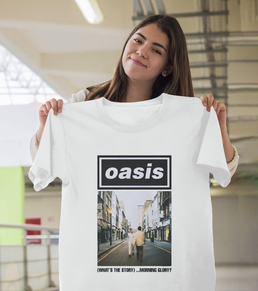 Oasis What's The Story Morning Glory Album Cover Colorful T-Shirt