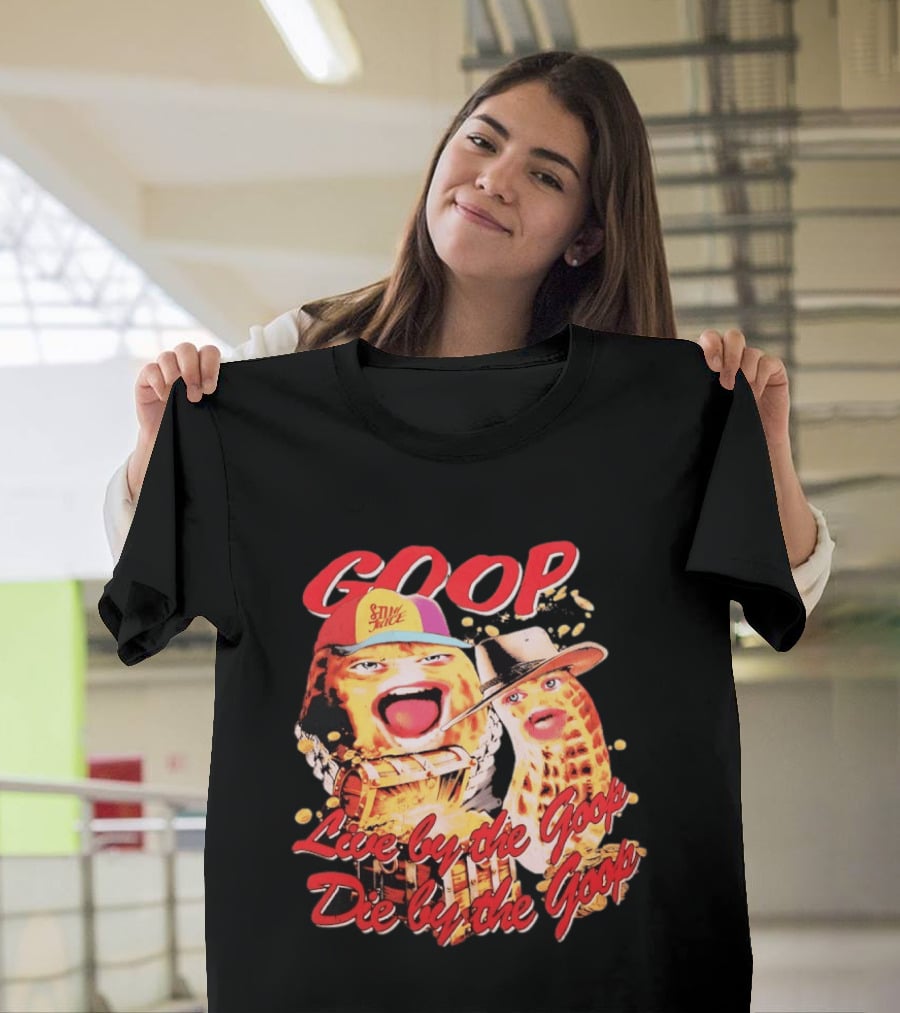 GOOP Live By The Goop Die By The Goop Peanuts Hat Drum T-Shirt