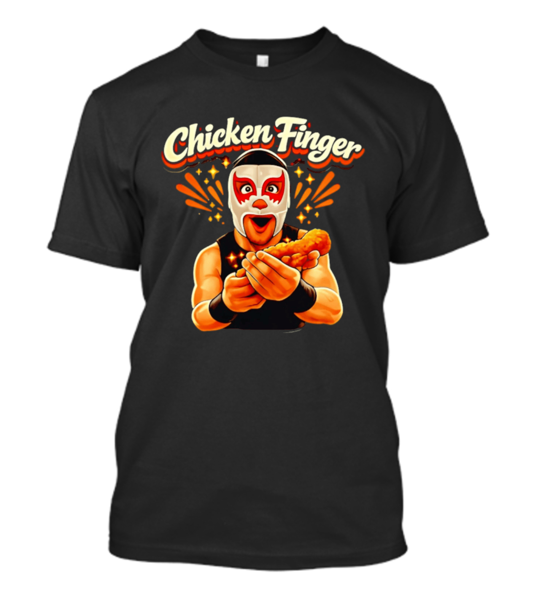 Chicken Finger Wrestling Mask Surprise T-Shirt