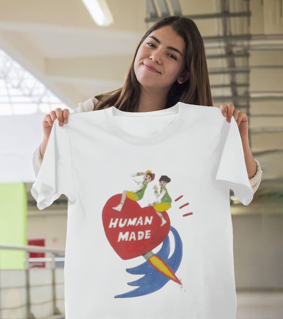 Human Made Heart Rocket Design Keiko Sootome T-Shirt