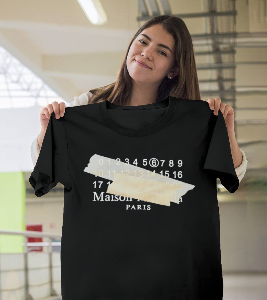 Maison Margiela Paris Numbered Sequence Tape T-Shirt