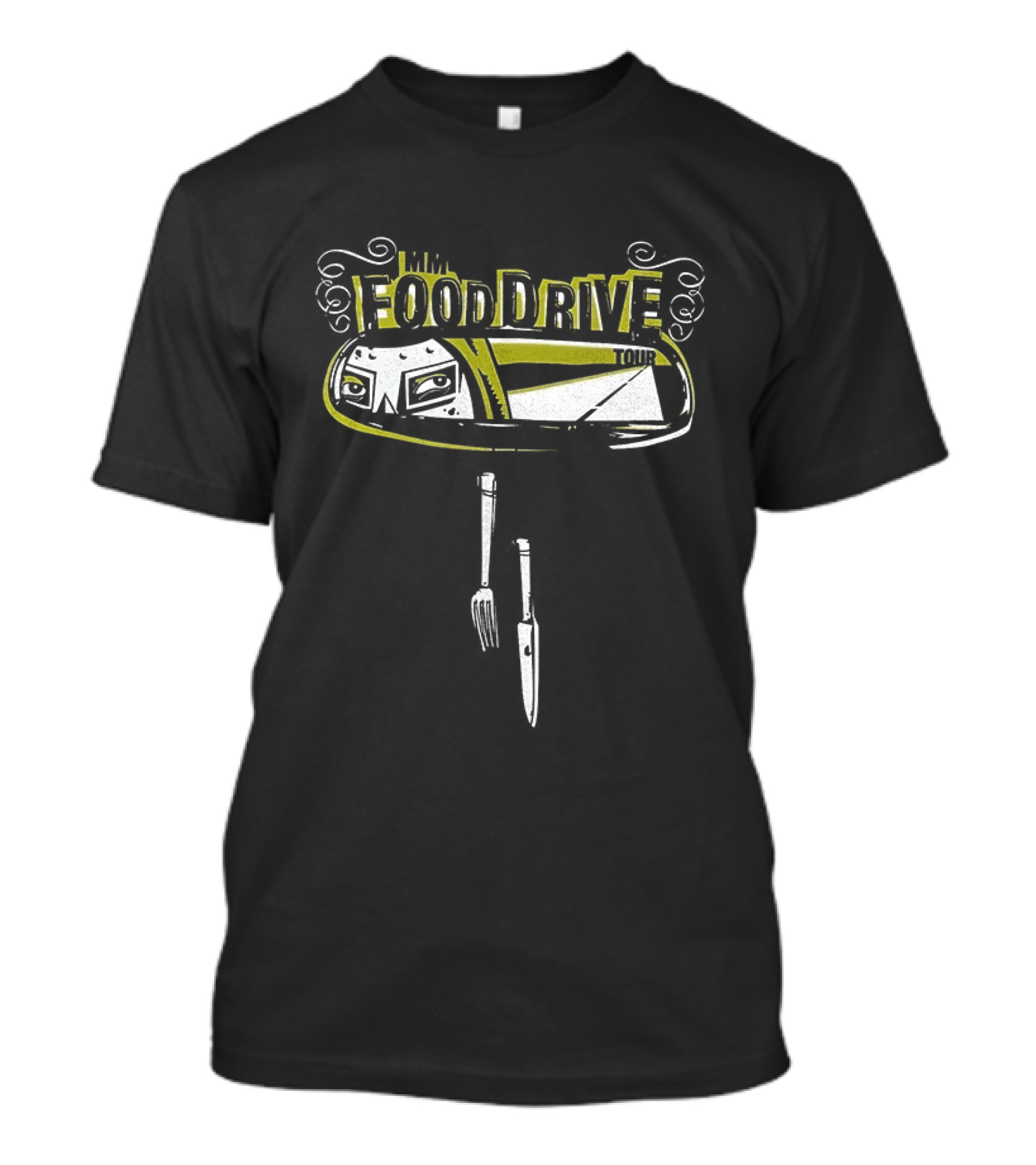 MM Food Drive Tour Fork Spoon Sandwich T-Shirt