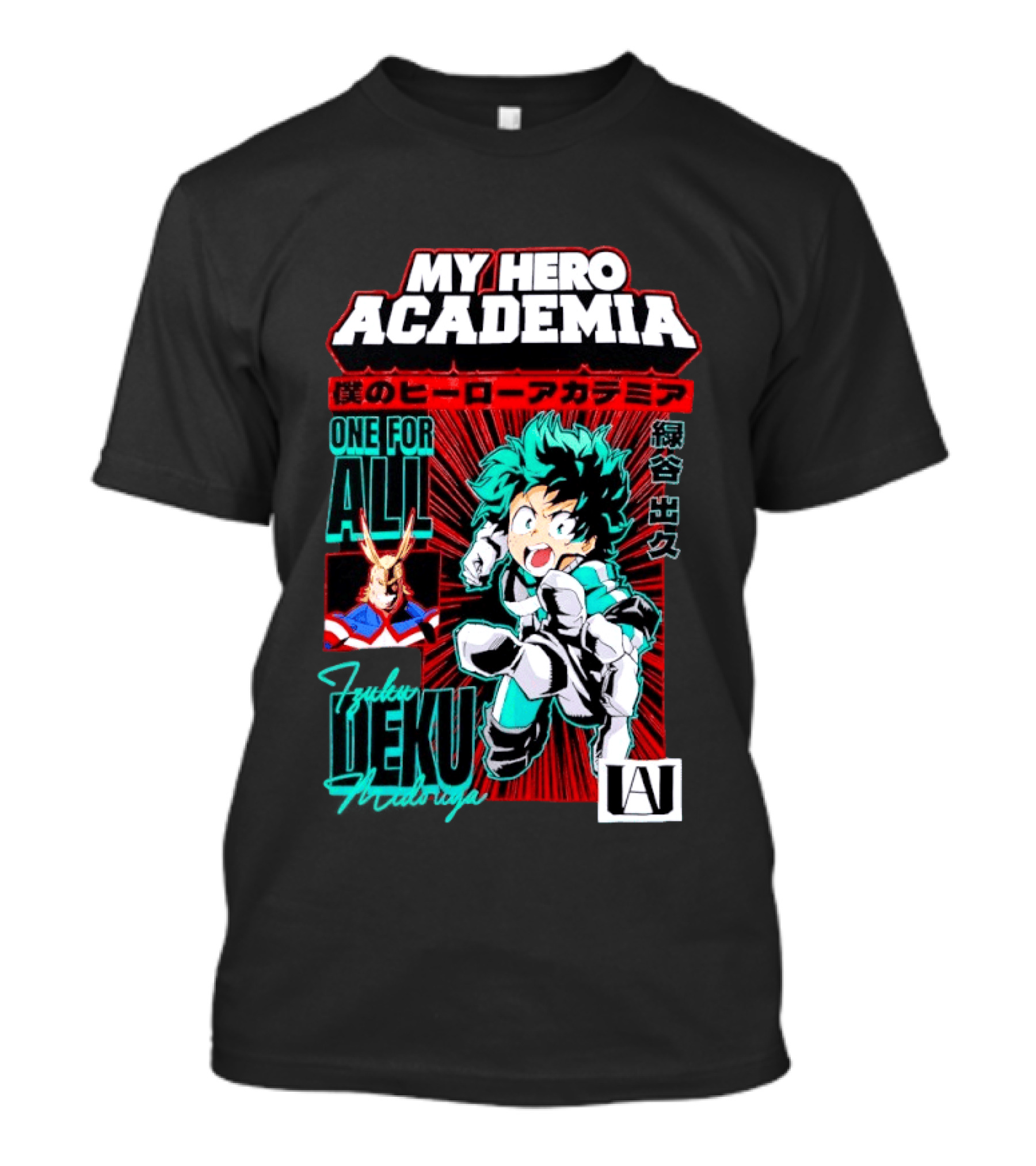My Hero Academia Boku No Hero Deku One For All Manga T-Shirt