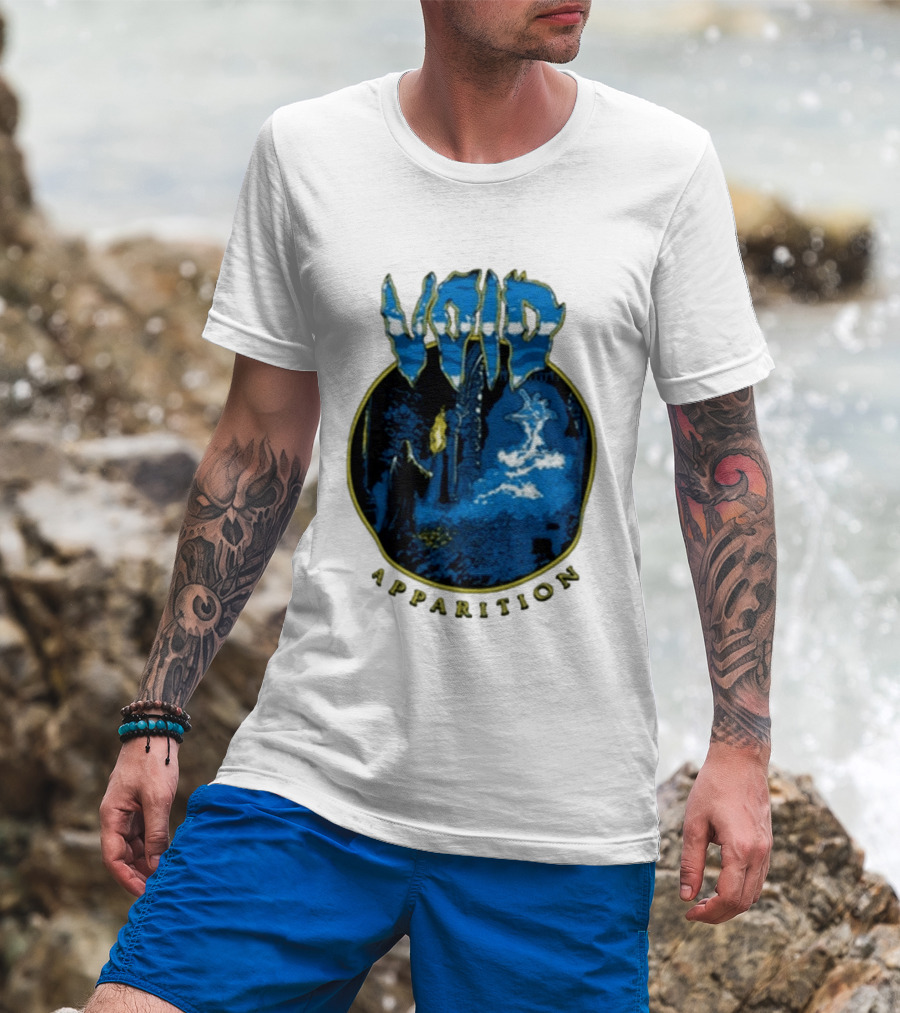 Void Apparition Blue Ghostly Scene T-Shirt