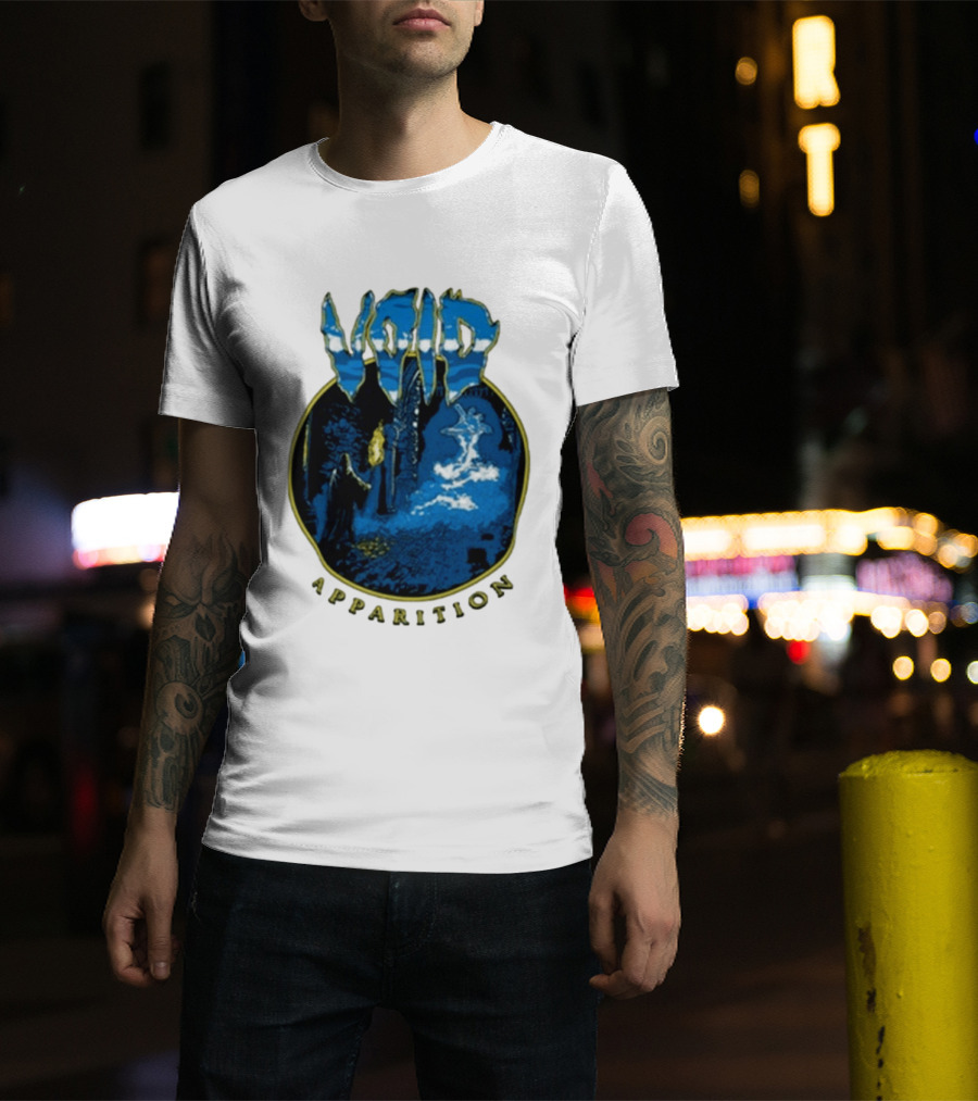 Void Apparition Blue Ghostly Scene T-Shirt