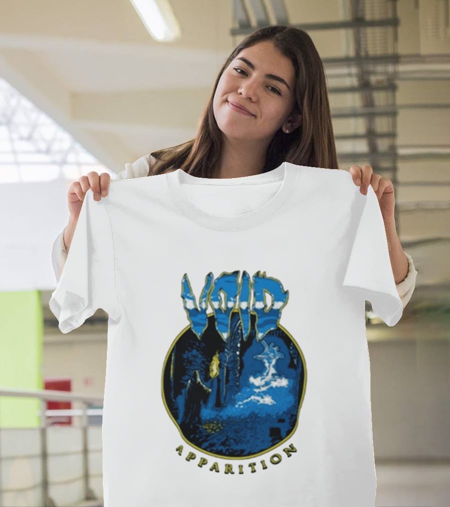 Void Apparition Blue Ghostly Scene T-Shirt