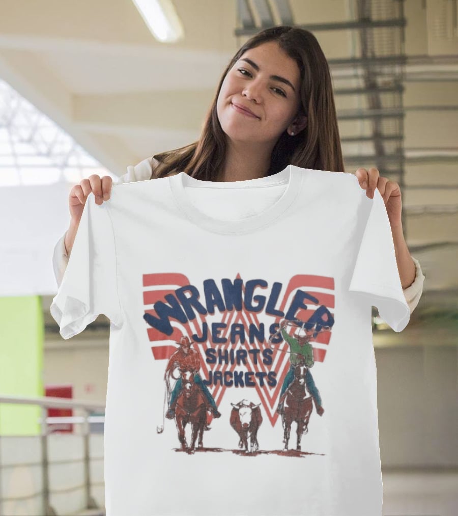 Wrangler Jeans Jackets Retro Cowboy T-Shirt