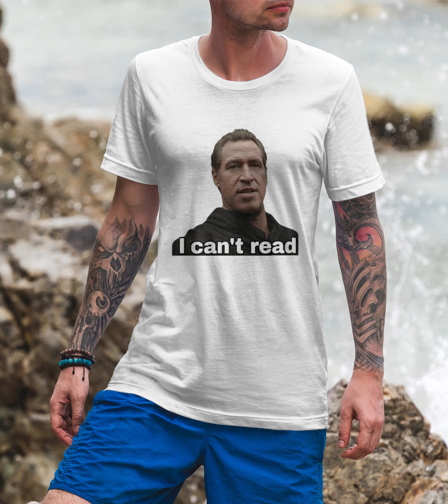 I Can't Read Funny Meme T-Shirt