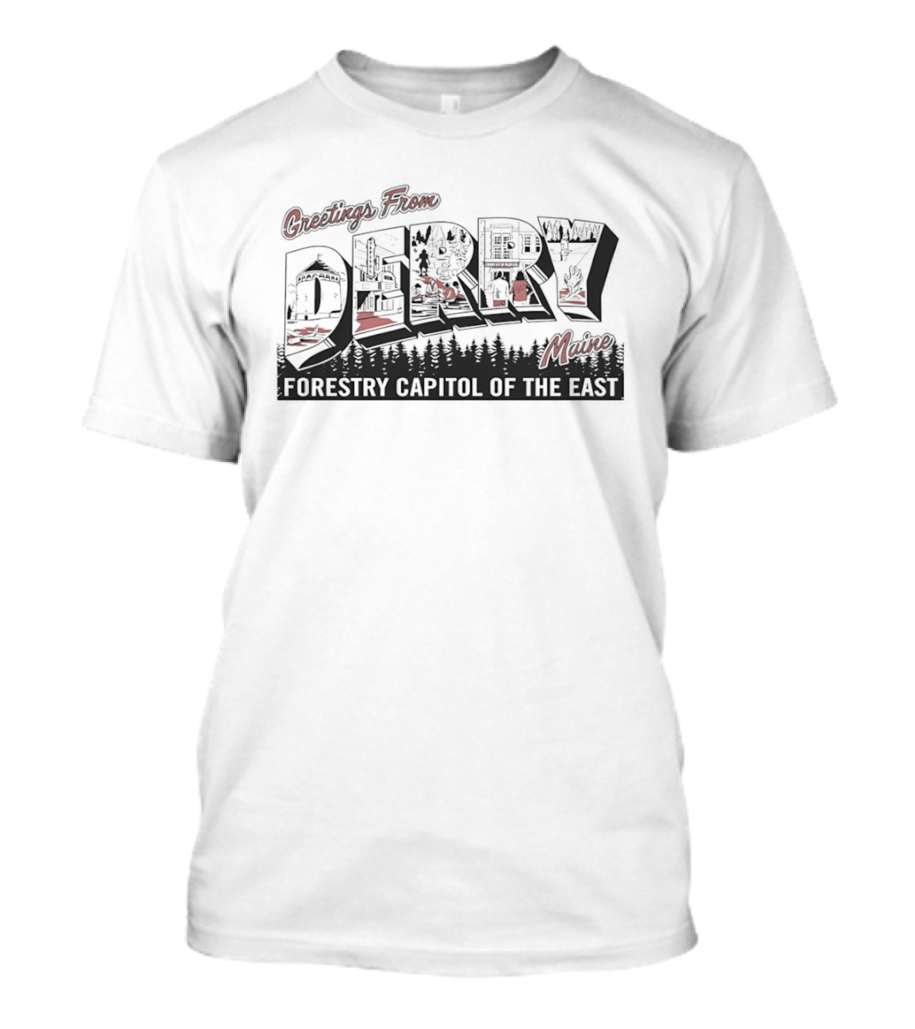 Greetings From Derry Maine Forestry Capital Of The East T-Shirt