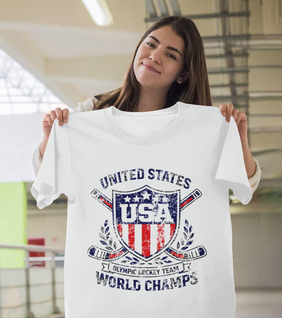 United States USA Olympic Hockey Team World Champs 2026 T-Shirt