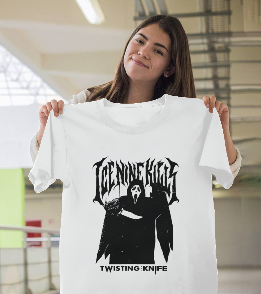 Ice Nine Kills Twisting The Knife Ghost Face Scream 7 Collaboration T-Shirt
