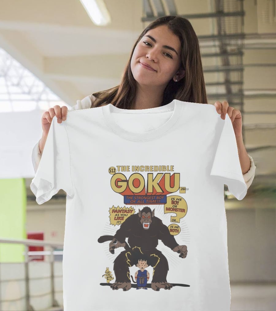 The Incredible Goku The Strongest Boy Fantasy As You Like It Monster Boy T-Shirt