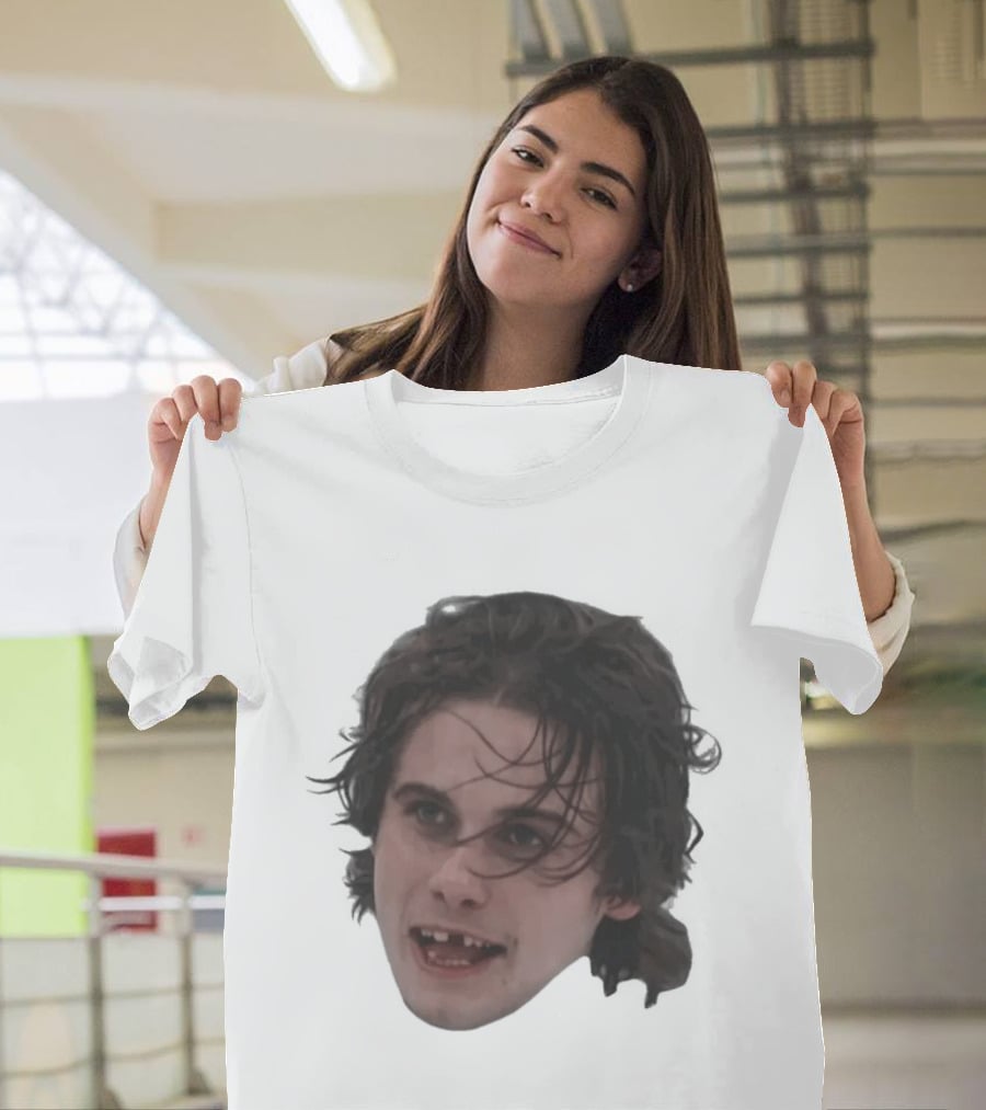 Team USA Jack Hughes Missing Teeth Throwback Face T-Shirt